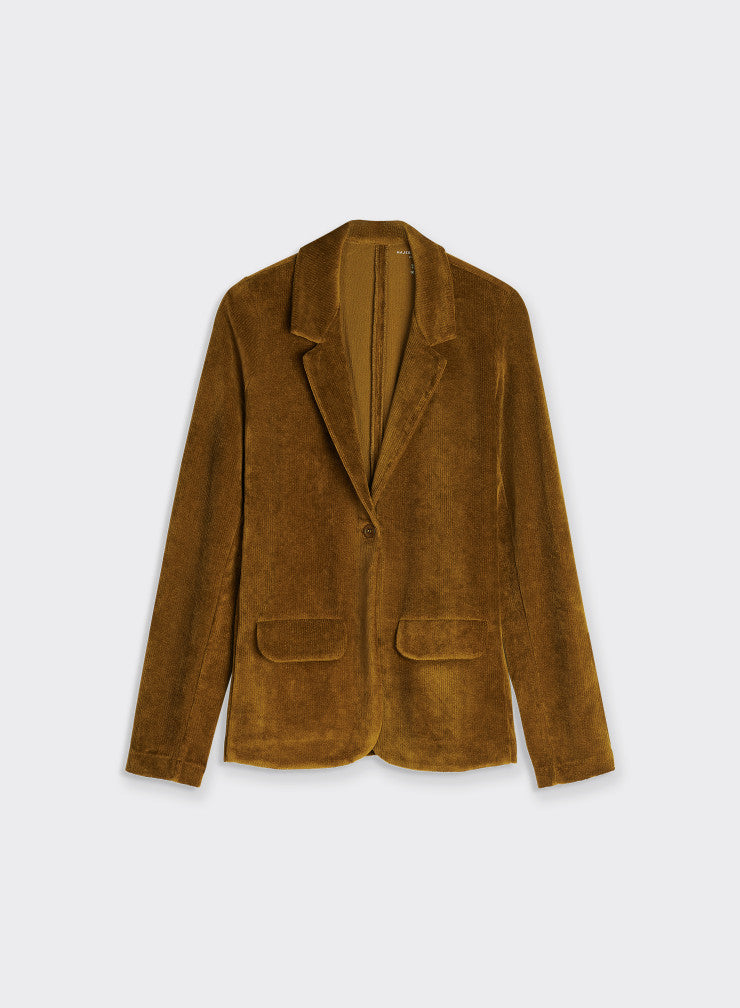 Velvet blazer veste - ambre