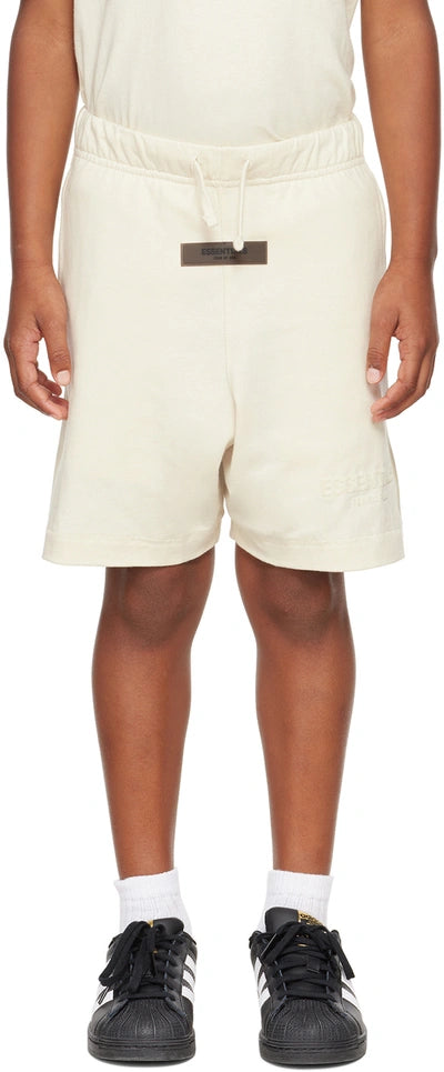 Kids jersey sweatshort - egg shell