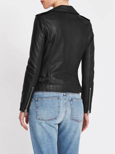 Newhan Leather Jacket - Black