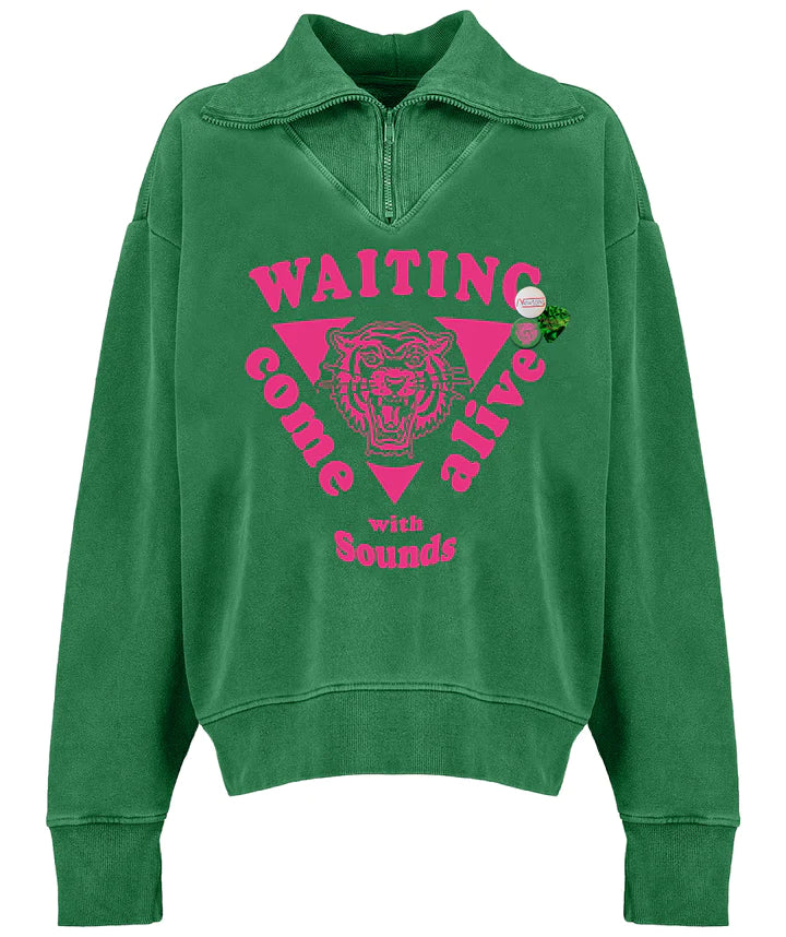 “WAITING” DRIVER SWEATSHIRT - GRASS