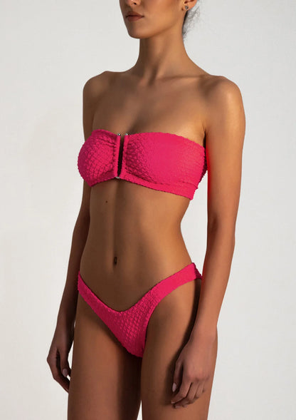 Frida bubble fuchsia 2 piece swimwear