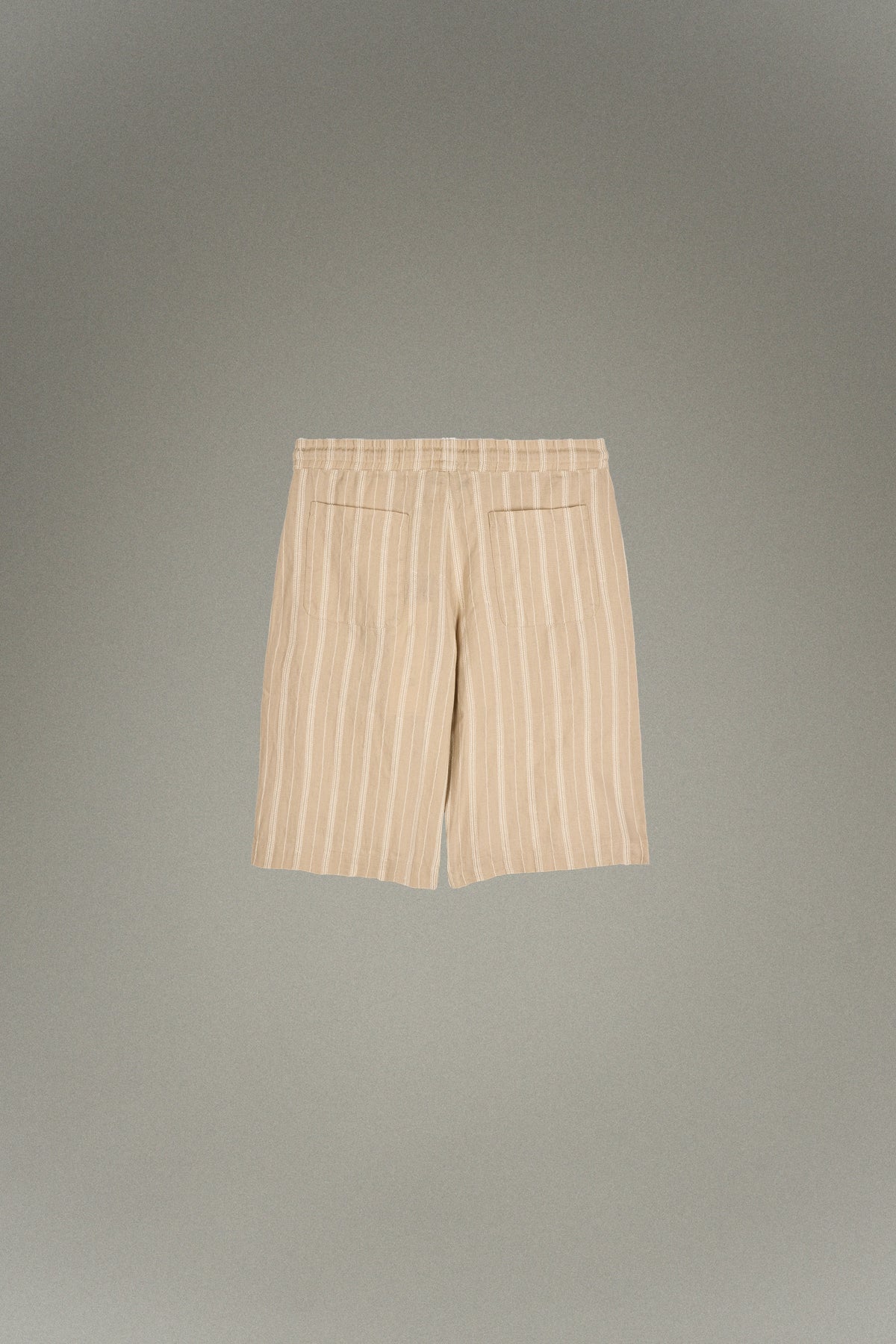 Embroidered linen shorts