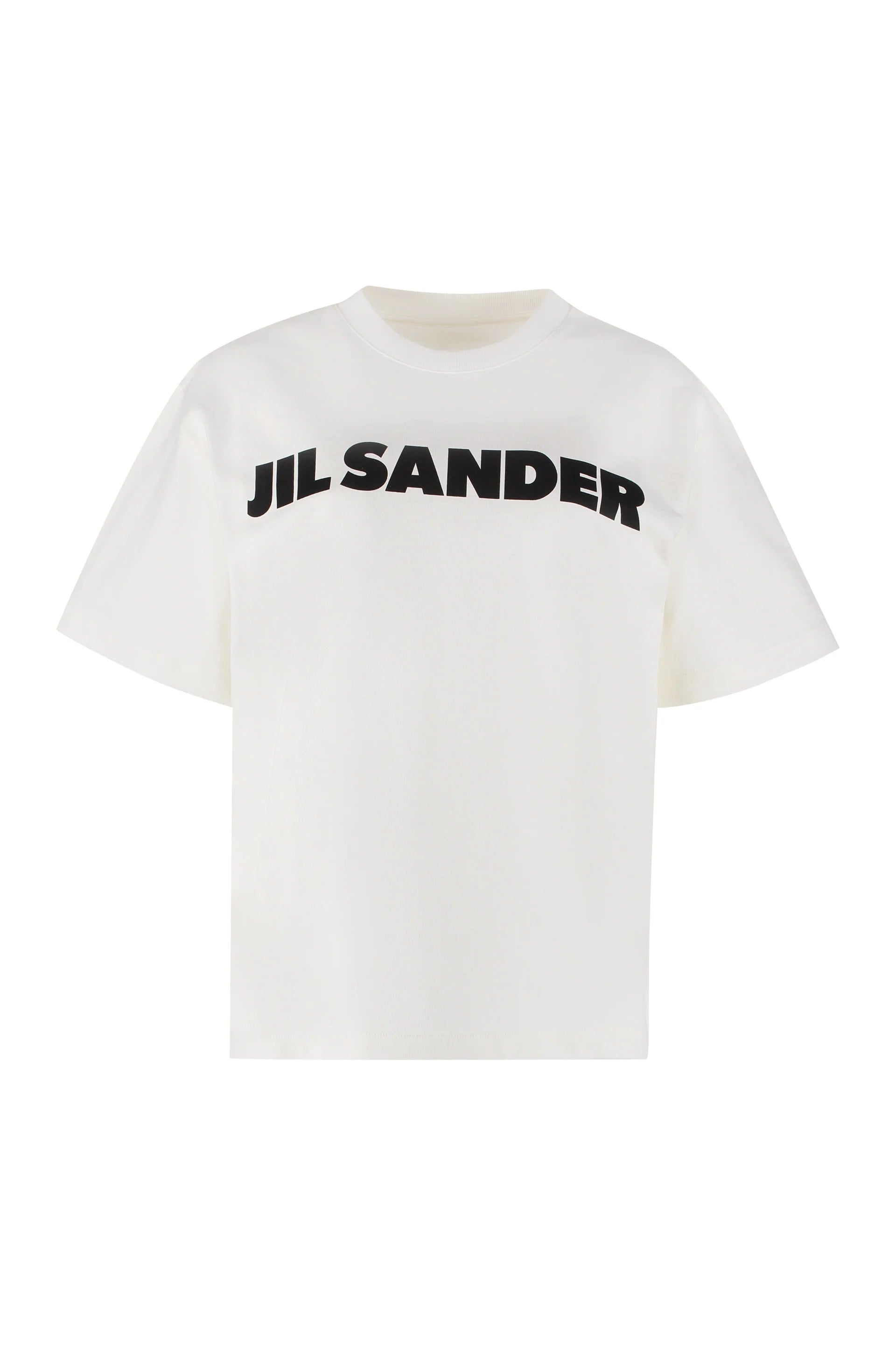 Women’s oversized logo print tee - white