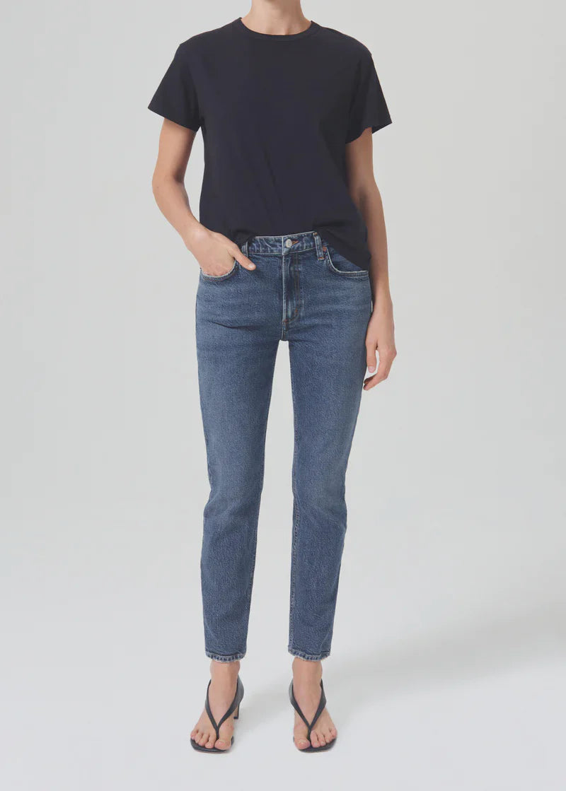 WILLOW mid rise slim crop - rush