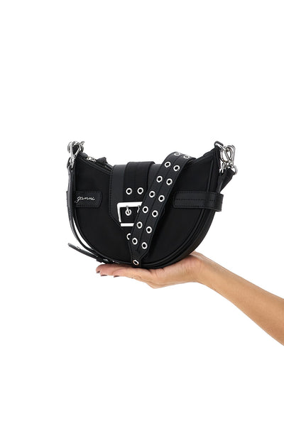 Black Small Bucky Crossbody Bag