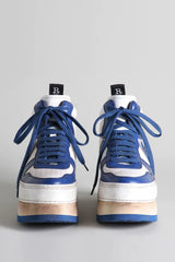 R13 THE RIOT leather - blue / white