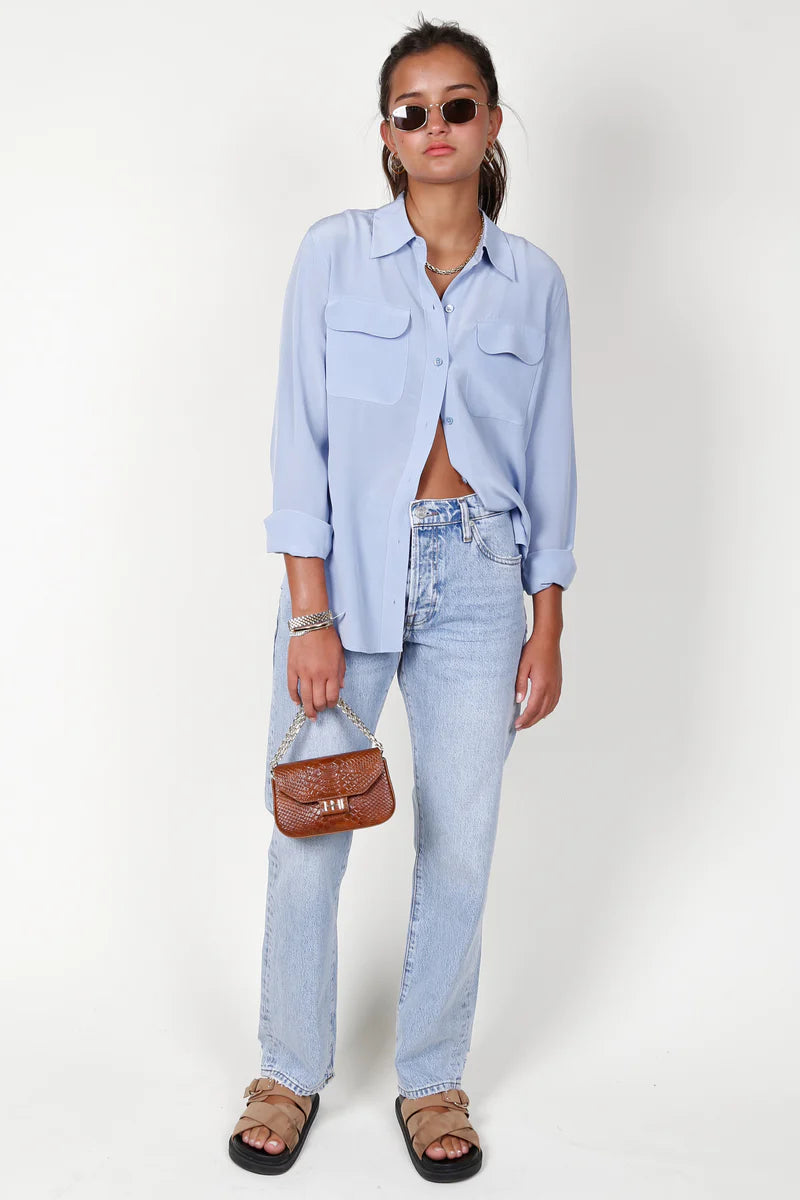 Slim signature top - forever blue