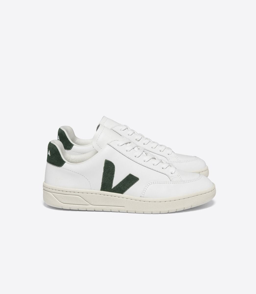 V-12 low-top leather sneakers - white cyprus