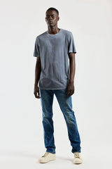 M Classic crew tee - vintage natural blue