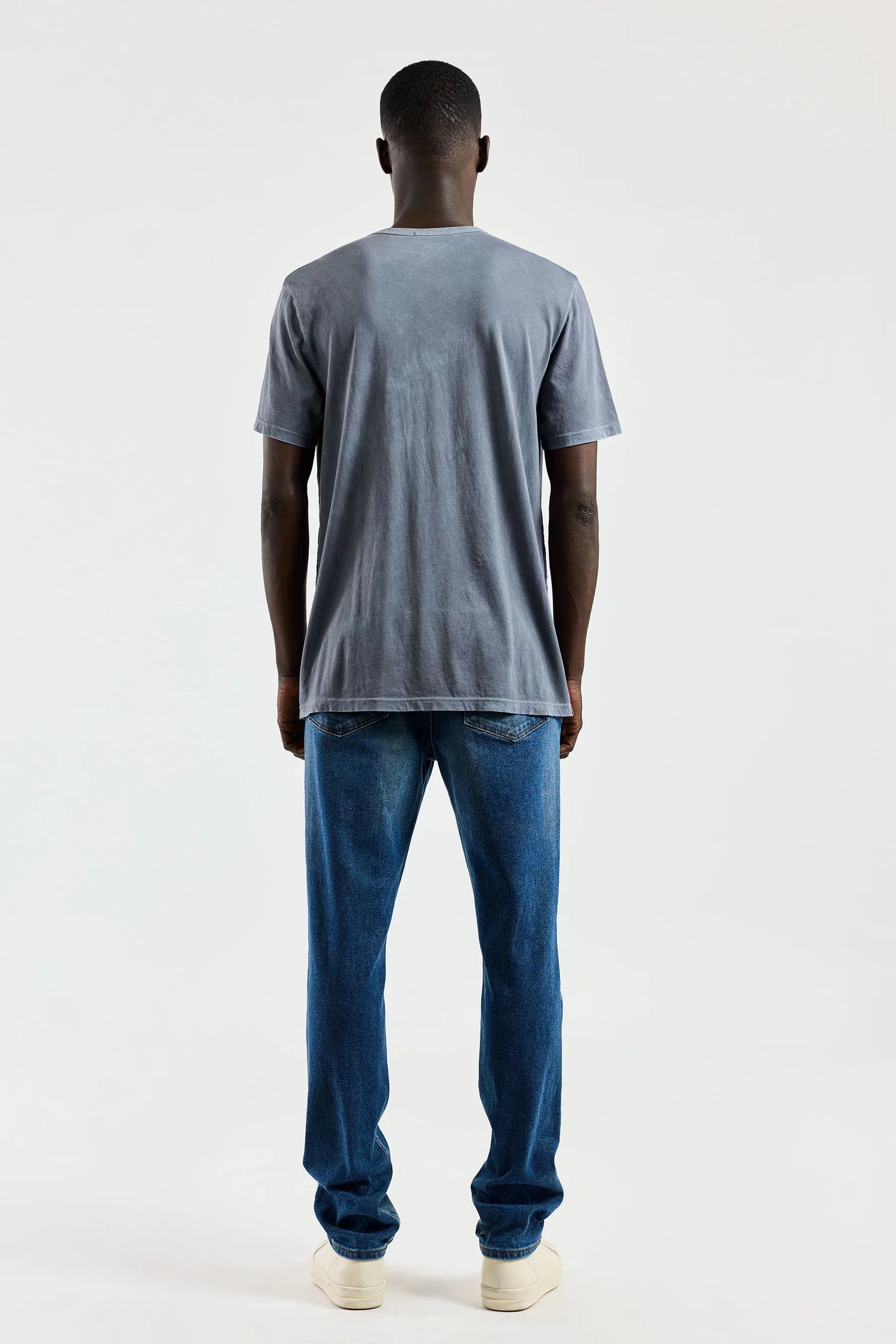 M Classic crew tee - vintage natural blue