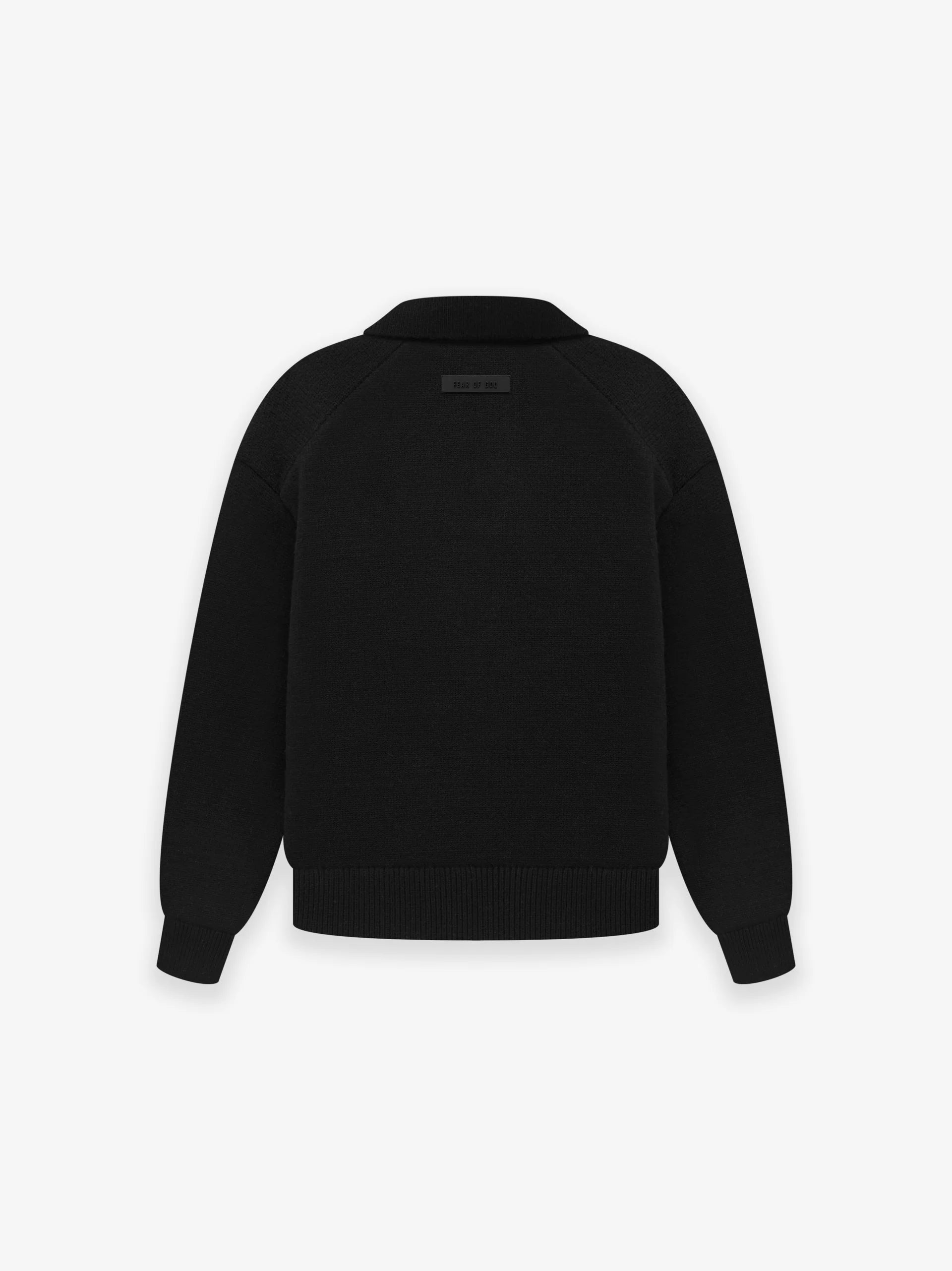 Core kids knit polo - jet black