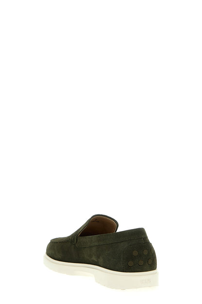 Khaki Pantofola loafers