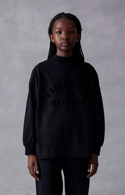 Core Kids Ls Tee - Jet Black