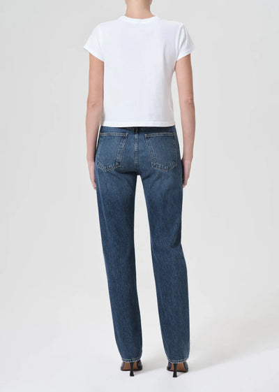 90’s pinch waist high rise straight long