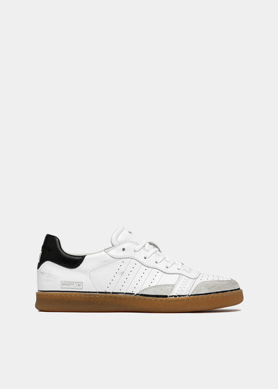 Sporty Low Calf White-Black