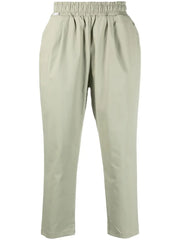 Tapered chino casual trousers - green