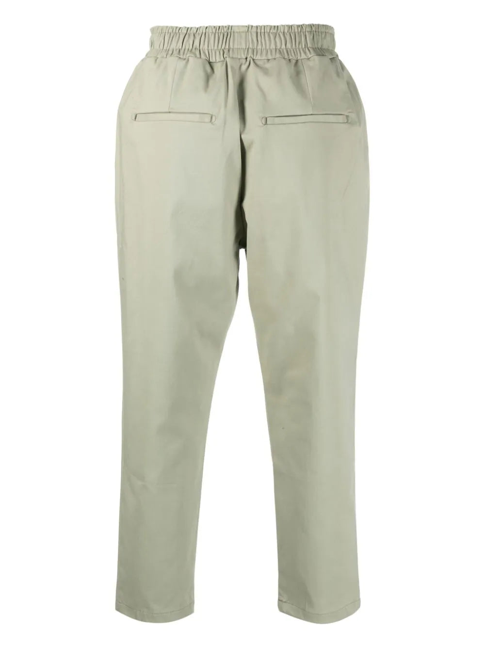 Tapered chino casual trousers - green