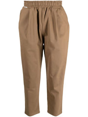 Tapered chino casual trousers - beige