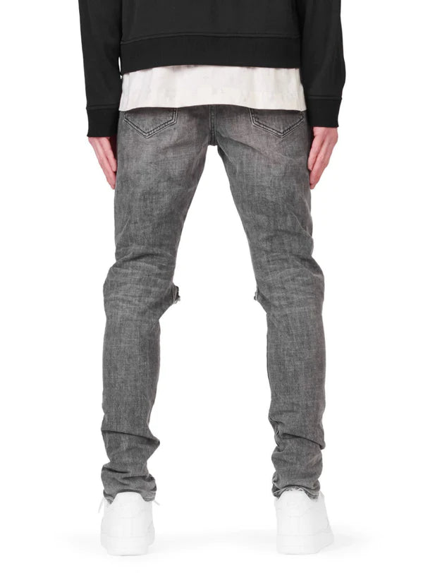 Slim Mid Rise with Straight Leg - Faded Grey