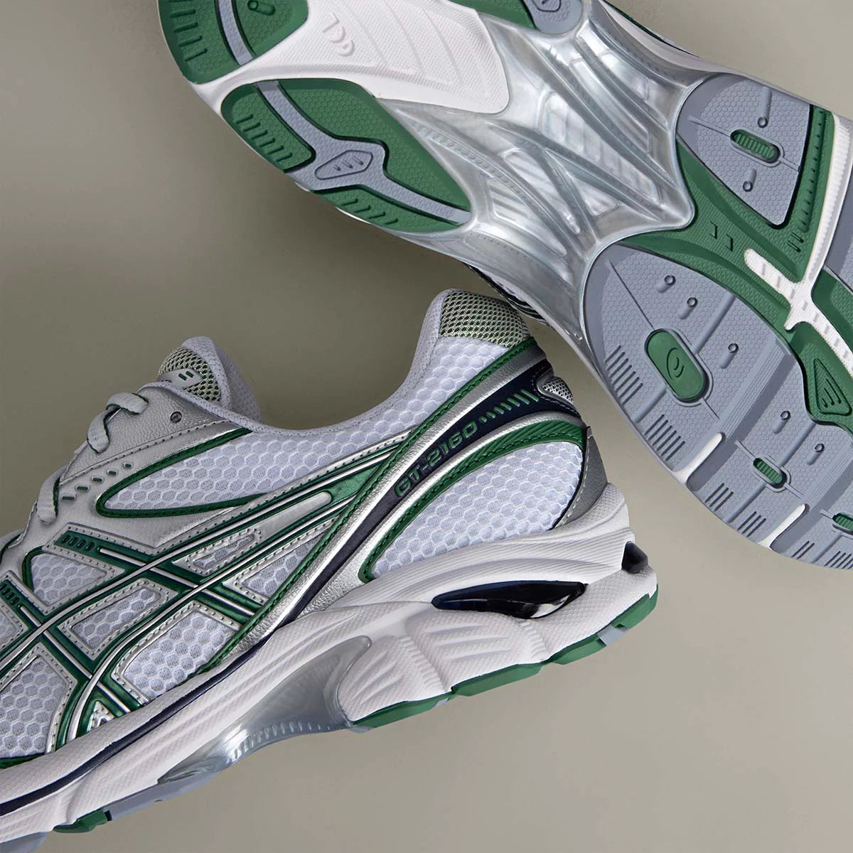 Asics gel ‘white shamrock green’