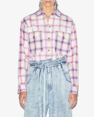 trixi checkered cotton shirt