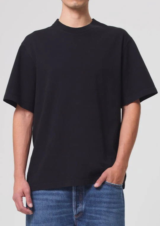 ASHA MOCK NECK TEE - black