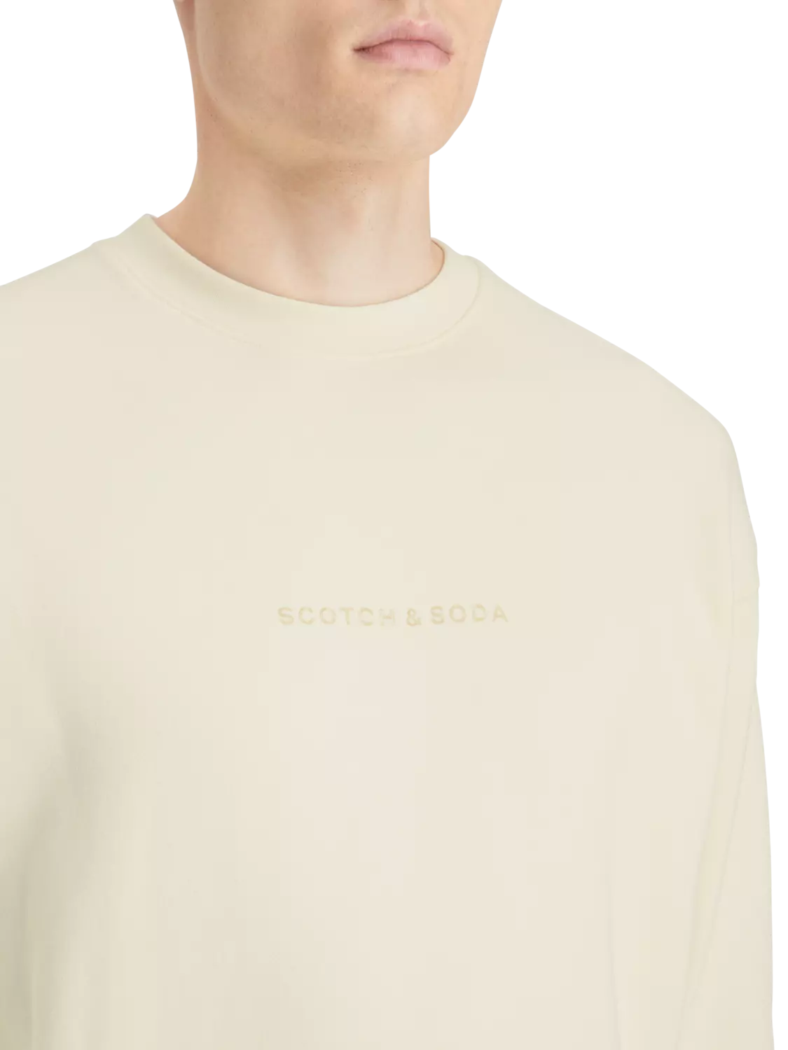 Essential Relaxed Fit Logo Sweatshirt Beige