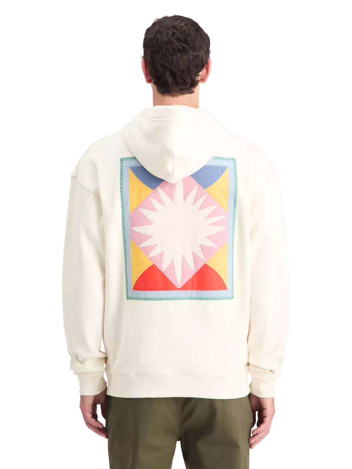 Patchwork Applique Artwork Hoodie