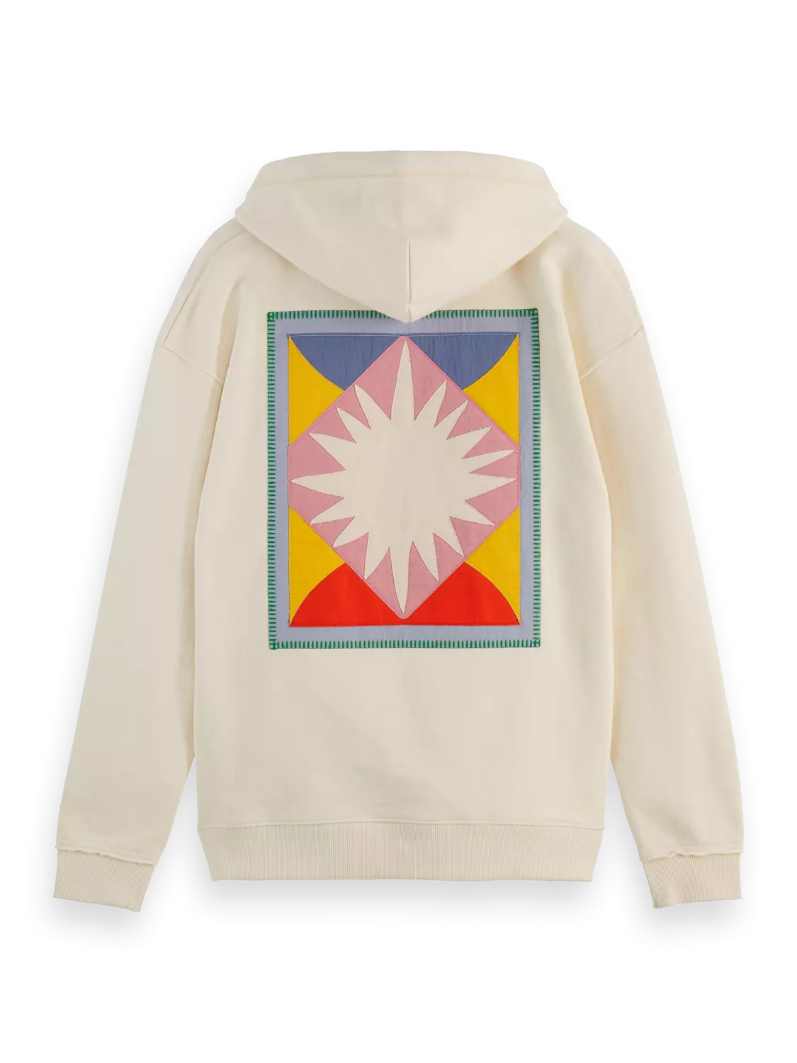 Patchwork Applique Artwork Hoodie