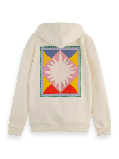 Patchwork Applique Artwork Hoodie