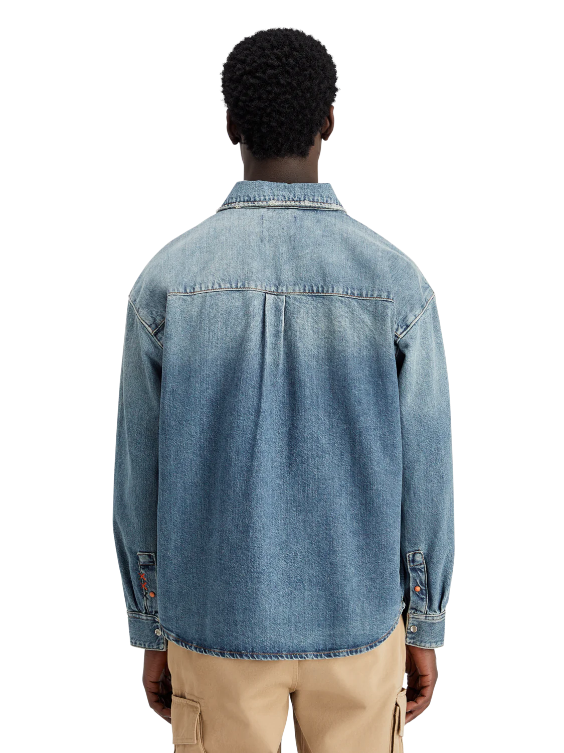 Oversized Washed Denim Shirt - Frisco Nights