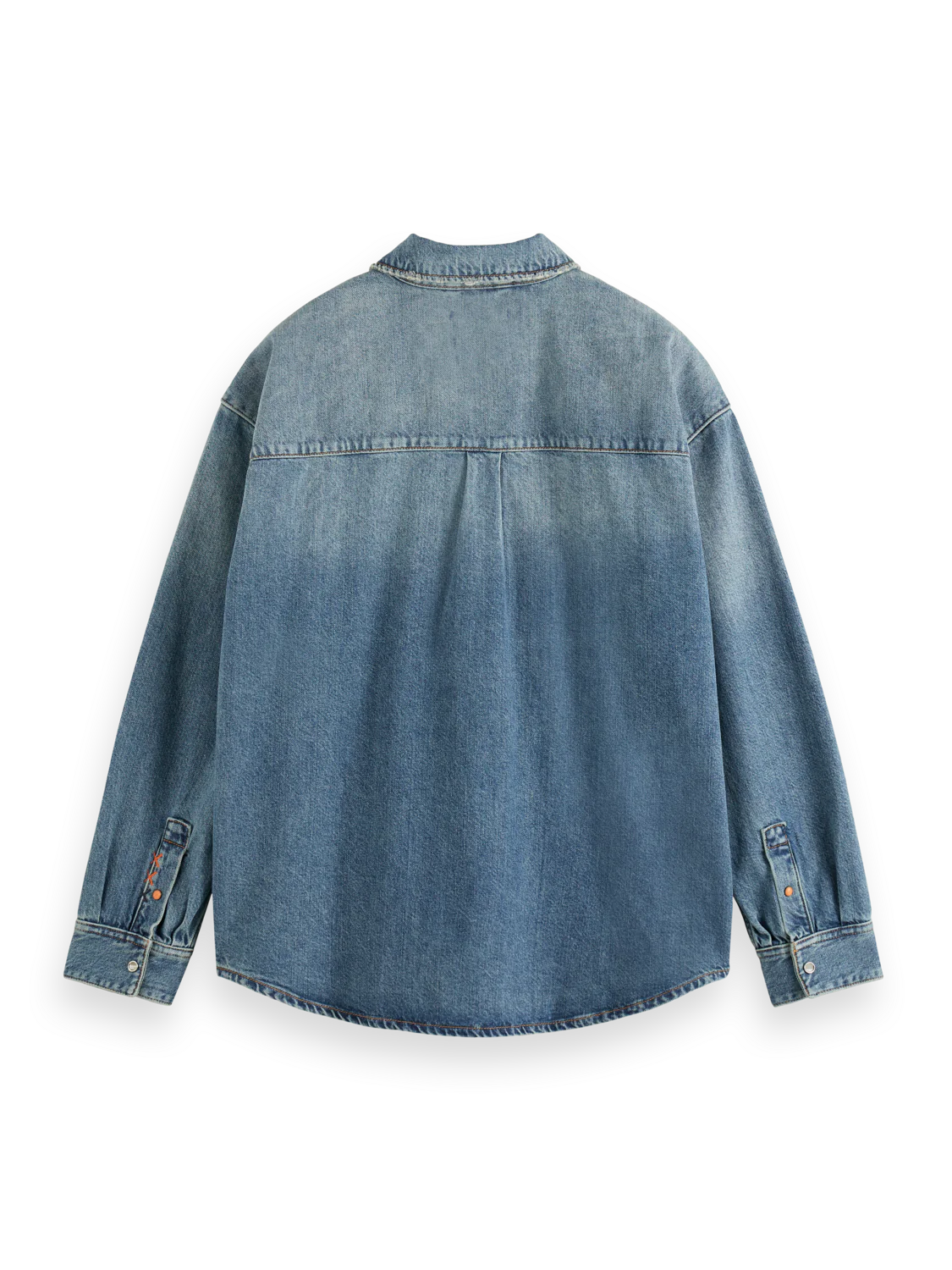 Oversized Washed Denim Shirt - Frisco Nights