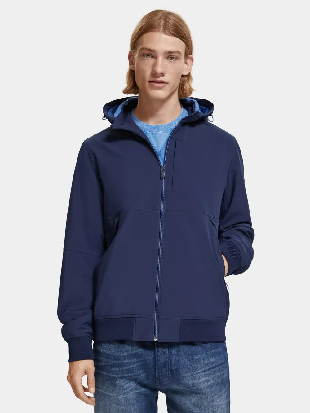 Classic Hooded Jacket - Navy