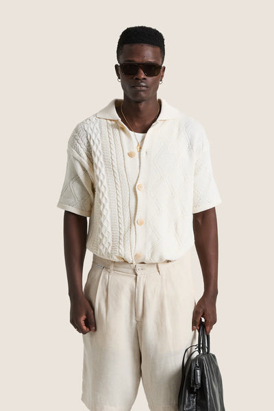 Sweater shirt braided