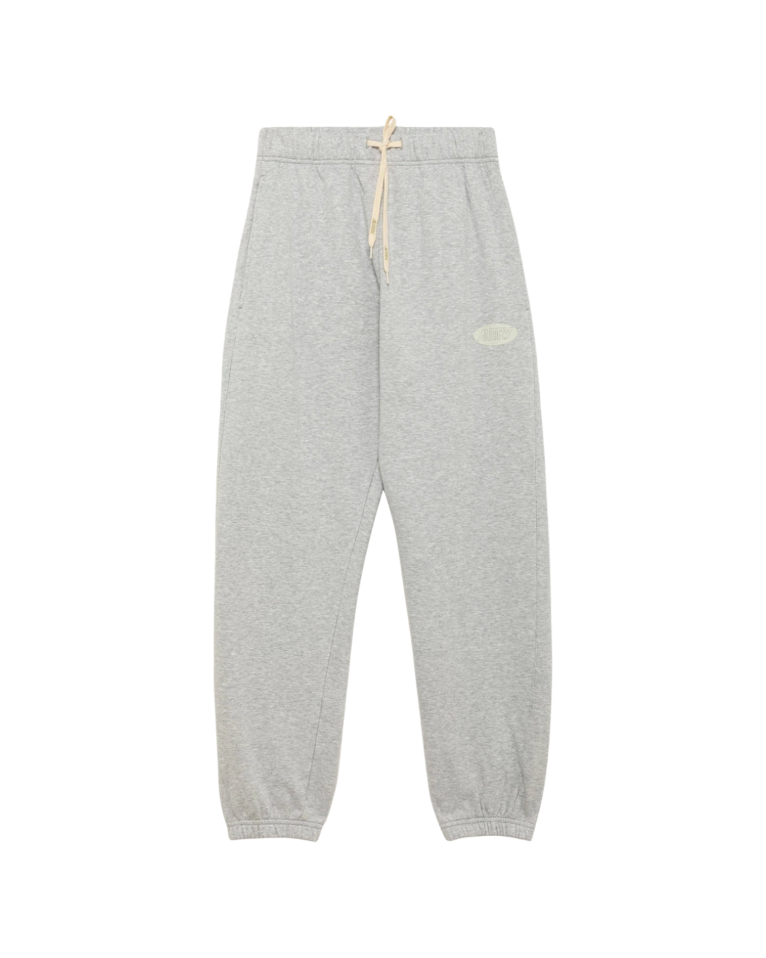 SWEATPANTS IN GRAY JERSEY WITH LABEL