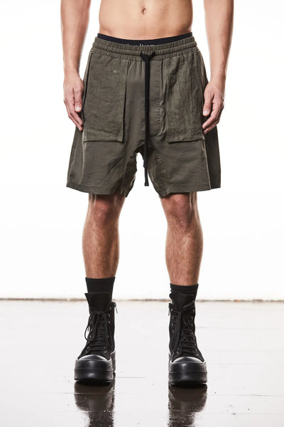 Olive night shorts - mst484