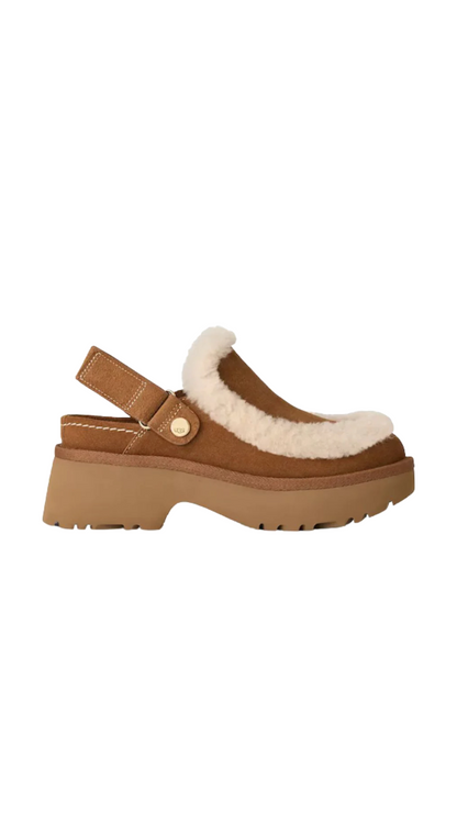 Esmee clog in chestnut