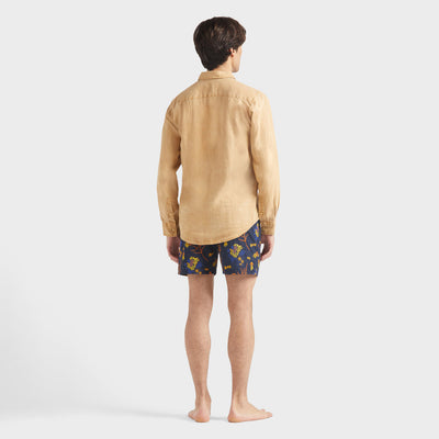Men linen shirt caroubis