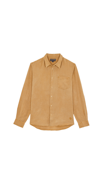Men linen shirt caroubis
