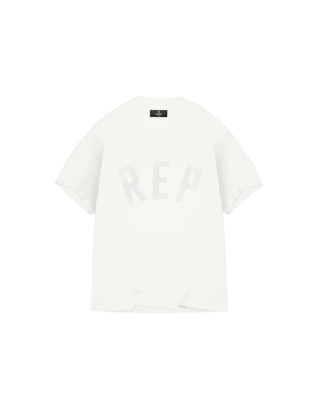 Rep applique t- shirt flat white