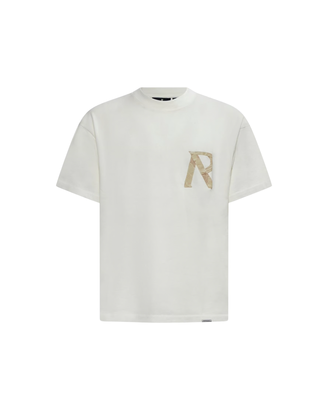 MASKING TAPE INITIAL T-SHIRT flat white