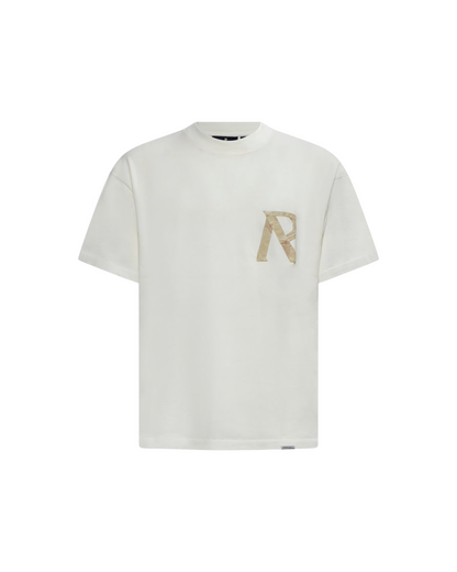 MASKING TAPE INITIAL T-SHIRT flat white