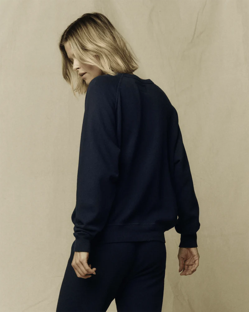 THE COLLAGE SWEATSHIRT - TRUE NAVY