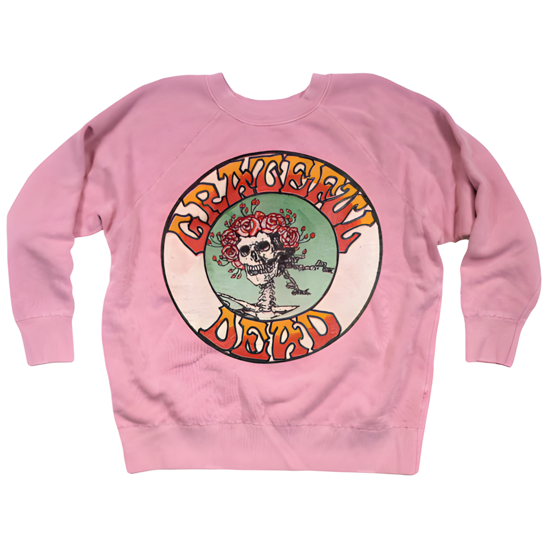 Grateful Dead crew sweatshirt in PETAL