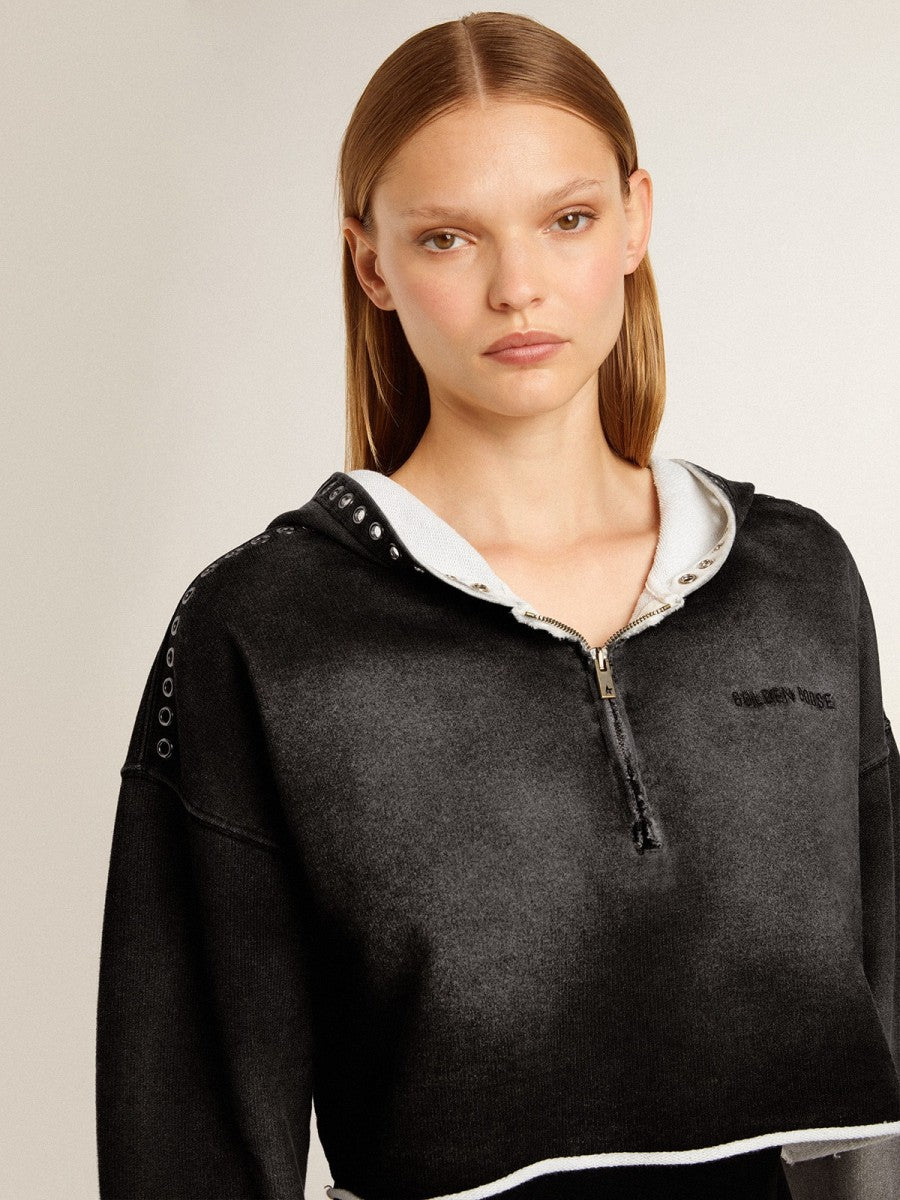 Grey cropped sweatshirt