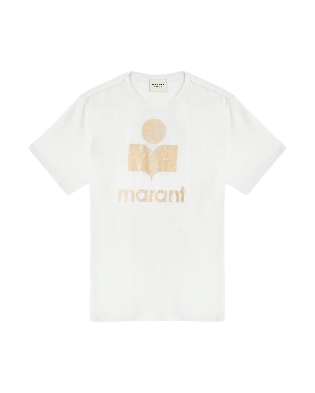 zewel logo t-shirt in plain-colored linen