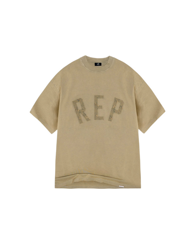 Rep Applique T- Shirt Fawn