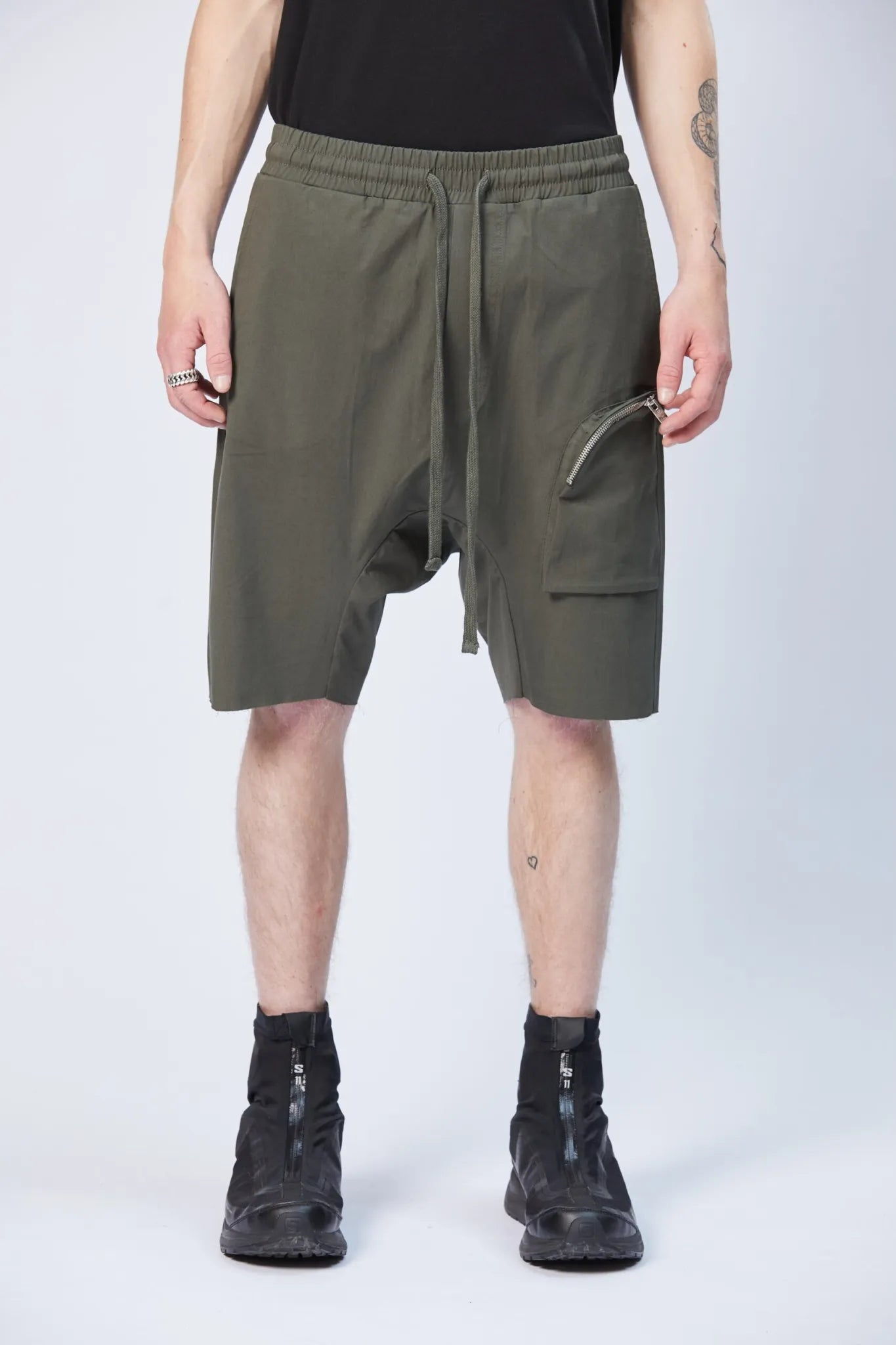 One pocket short - green