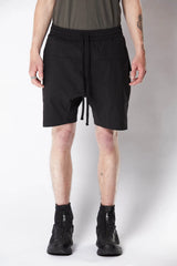 drop crotch shorts - black