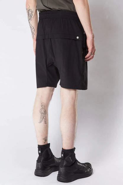 drop crotch shorts - black